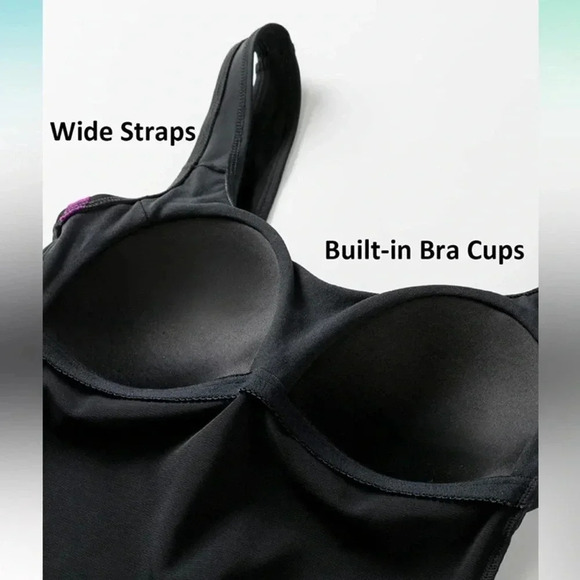 DELIMIRA Women's Retro Striped One Piece Plus Size Swimsuit Size 22 NWT. X - Picture 4 of 10